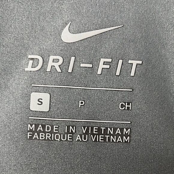 Nike Dri Fit Pure Print Racerback Tennis Tank Top Black and Grey Small - Picture 5 of 5